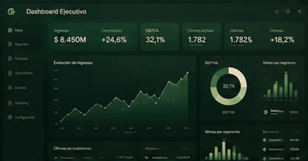 Panel de bruck con caja, márgenes e indicadores actualizados